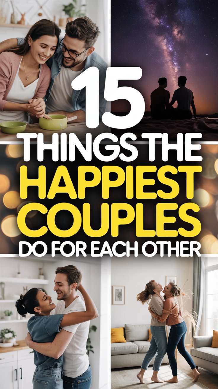 Things The Happiest Couples Do For Each Other