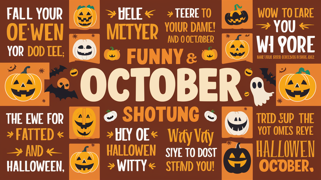 Funny October Quotes and Messages