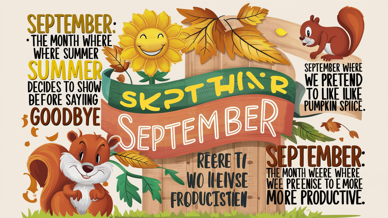 Funny September Quotes and Messages